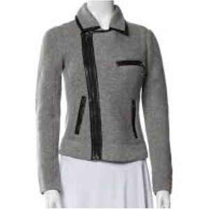 Rag & Bone Gray Blazer with Black Trim
